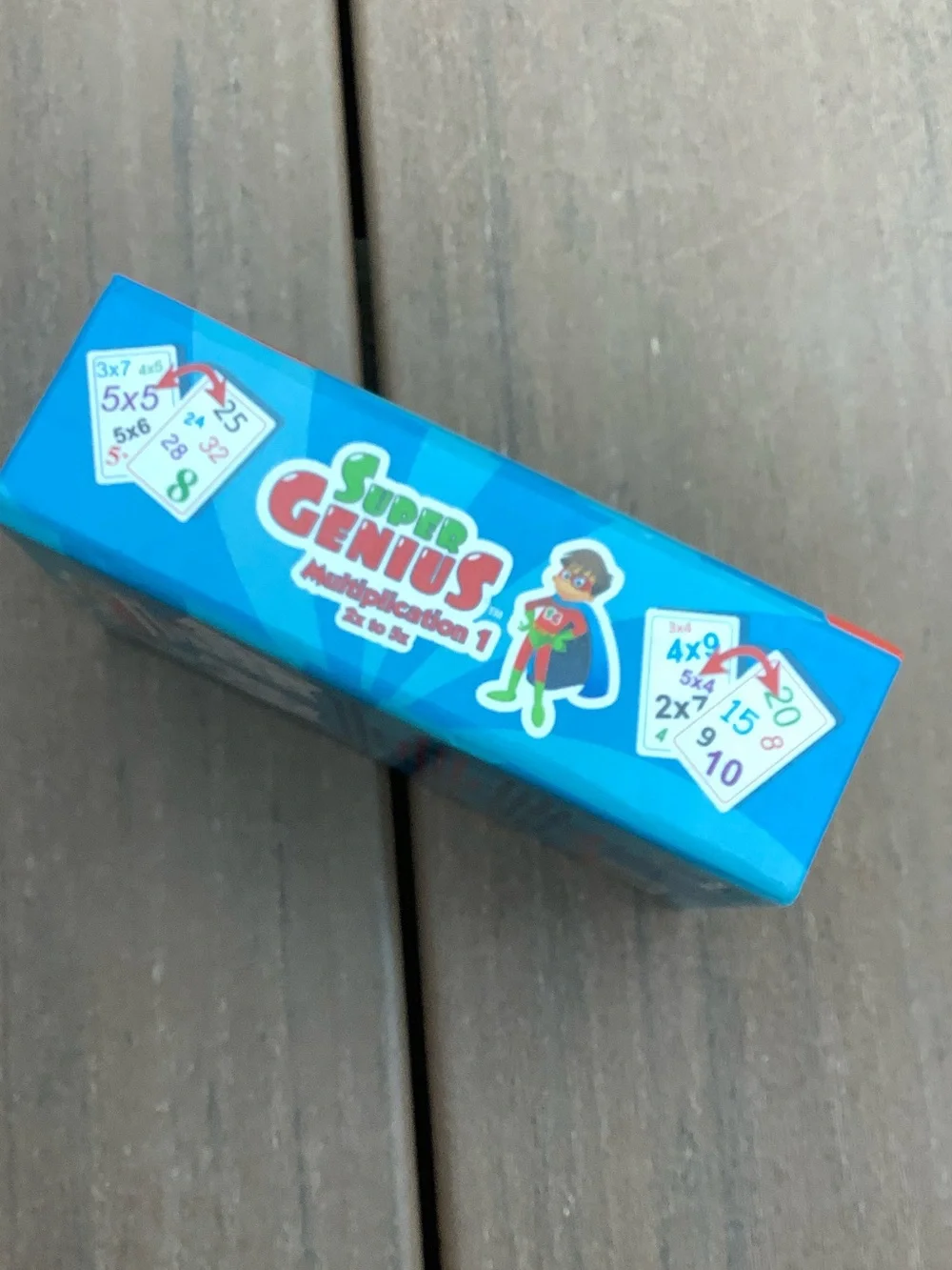 Super Genius Multiplication 1 Card Game